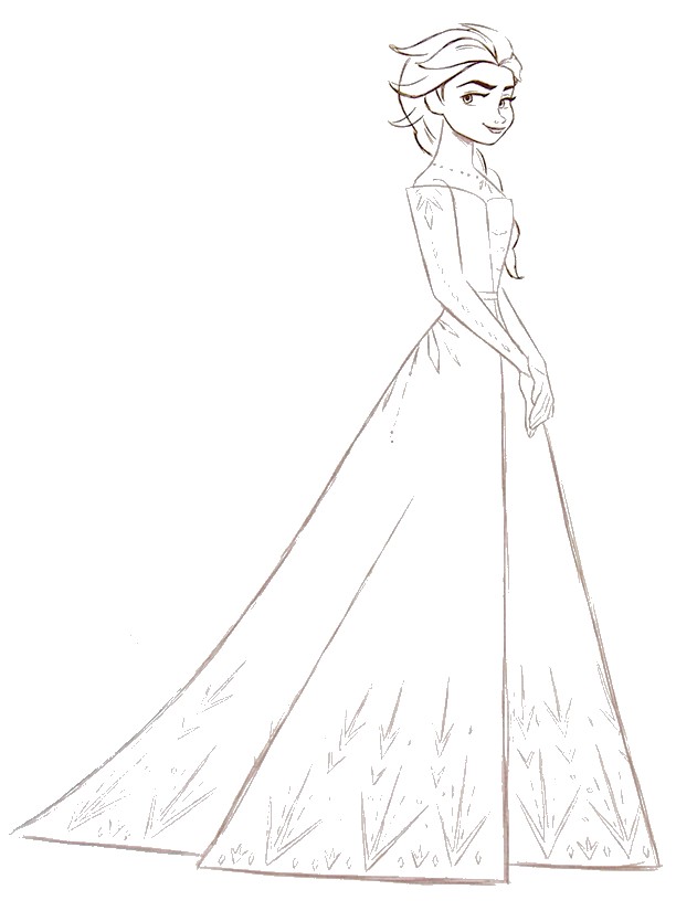 Coloring page Elsa