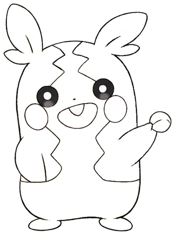 Coloring page Morpeko full belly mode