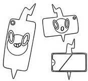 Coloring page Rotom Phone
