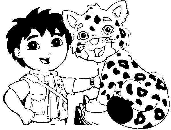 Coloring page diego 1