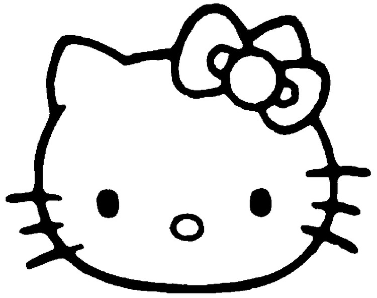 Desenho para colorir Hello Kitty