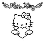 Dibujo para colorear Hello Kitty