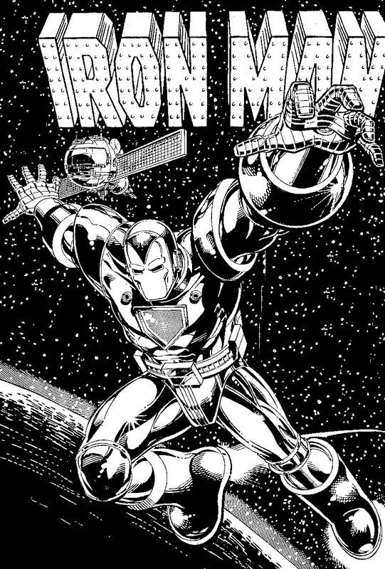 Kleurplaat Iron Man