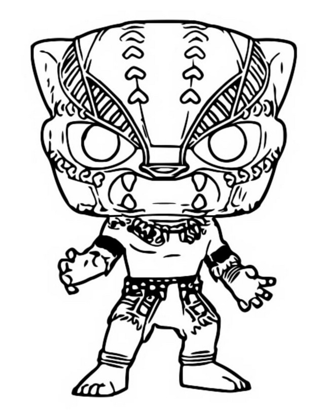 Coloring page Black Panther
