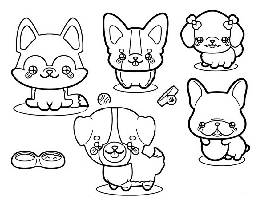 Coloring page Dogs