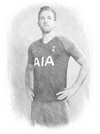 Kleurplaat Harry Kane 2019