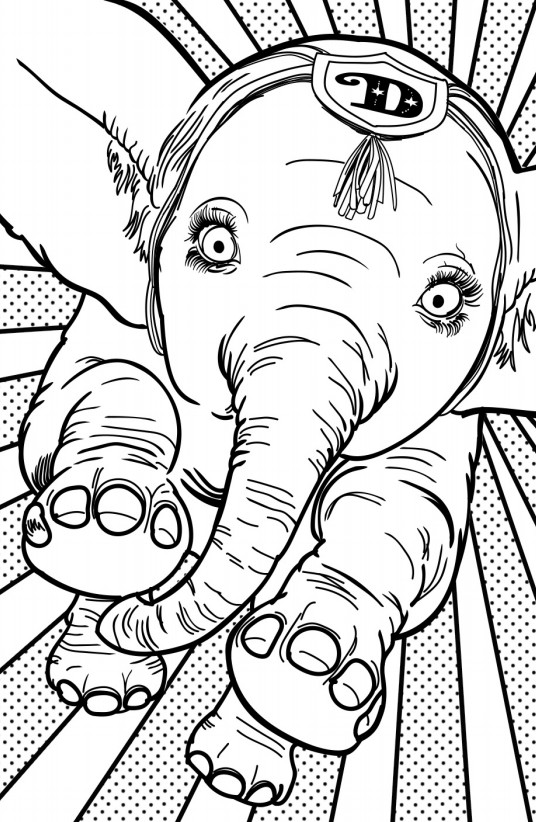 Coloring page Dumbo