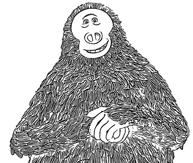 Coloring page Missing Link