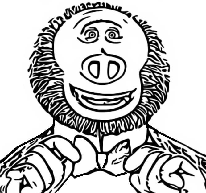 Coloring page Missing Link