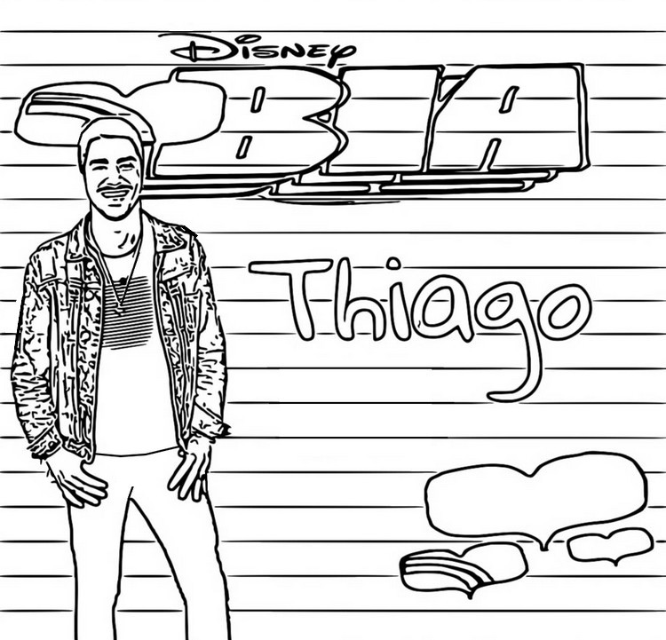 Dibujo para colorear Thiago
