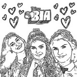 Desenho para colorir Bia, Chiara, Celeste