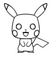 Coloring page Funko Pop Pikachu