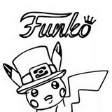 Målarbok Funko Pop Pokémon Pikachu