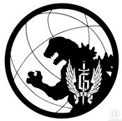 Kleurplaat Godzilla-logo