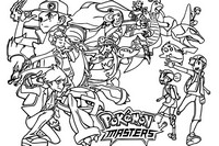 Målarbok Pokémon Masters