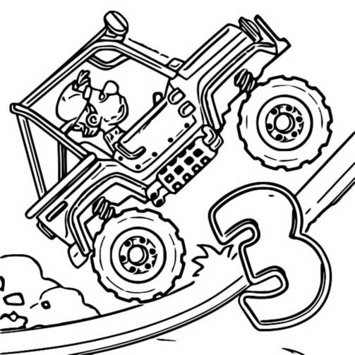 Coloring page Super Jeep