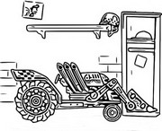 Coloring page Tractor