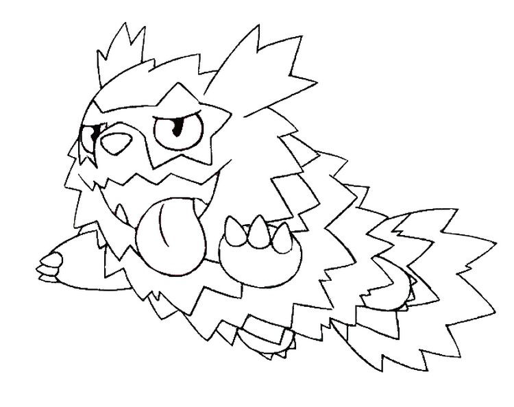 Dibujo para colorear Zigzagoon Forma de Galar