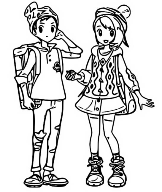 Coloring page Main Characters