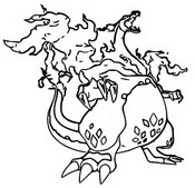 Coloring page Gigantamax Charizard