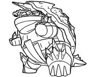 Desenho para colorir Gigantamax Drednaw