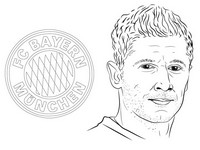 Dibujo para colorear Bayern - Robert Lewandowski