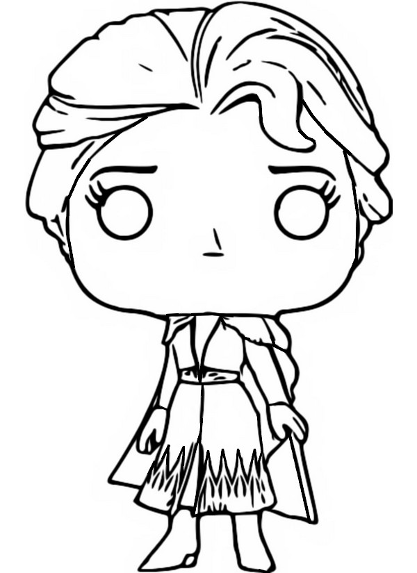 Desenho para colorir Elsa