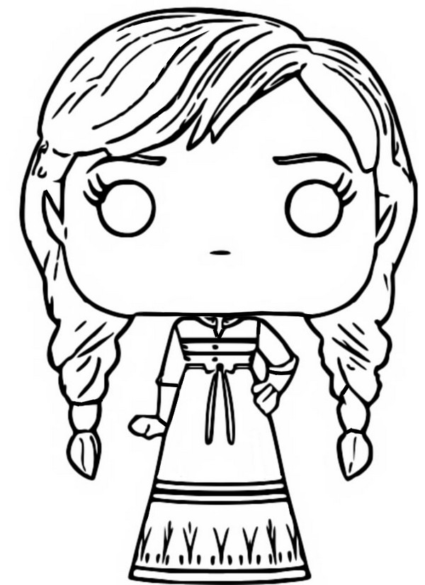 Coloring page Anna