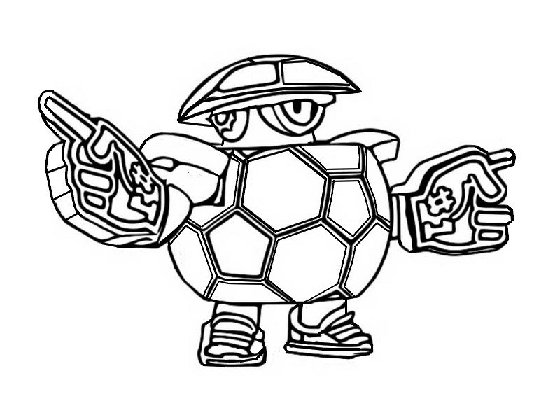 Coloring page Mascott Darryl