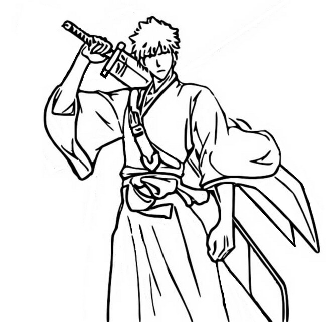 Desenho para colorir Ichigo