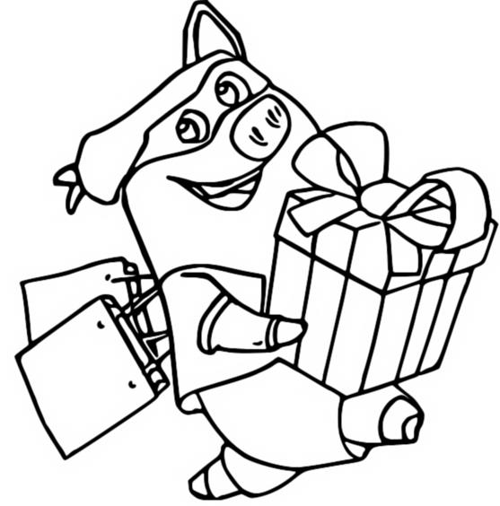 Coloring page Gift