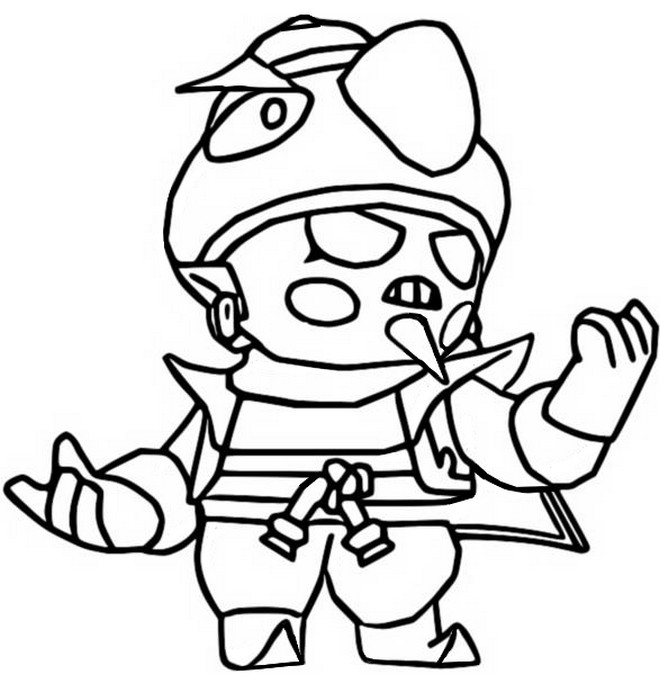 Coloring page Evil Gene