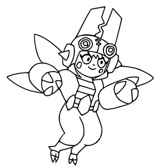 Coloring page Mega Beetle Bea