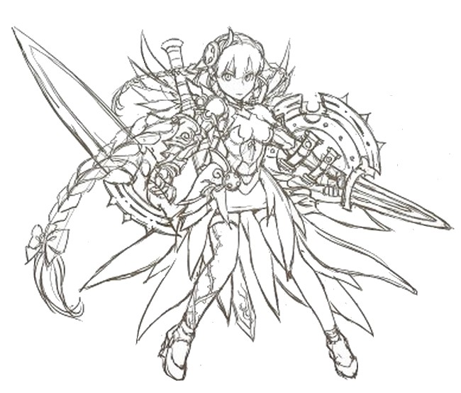 Coloring page Valkyrie