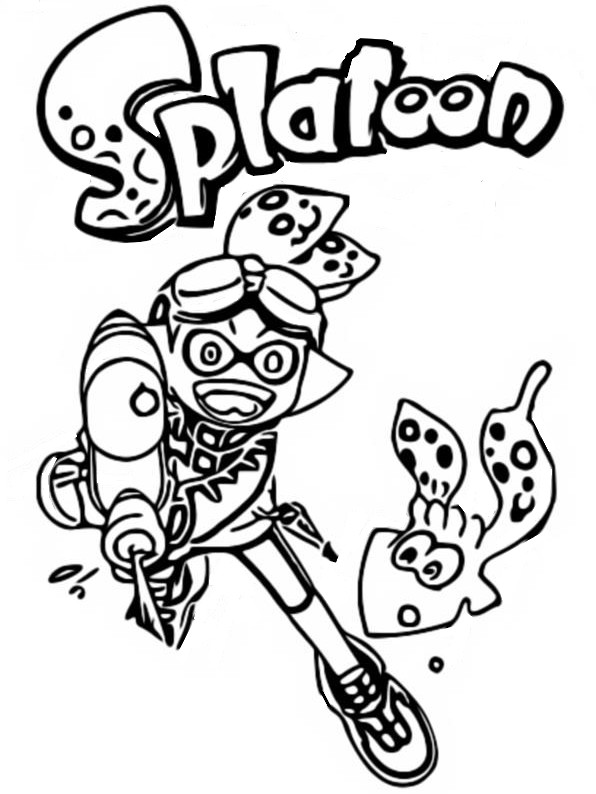 Desenho para colorir Splatoon