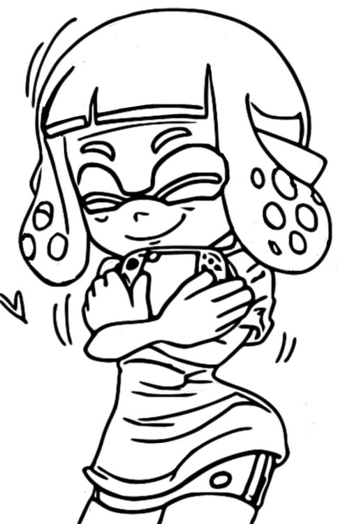 Coloriage Inkling rose
