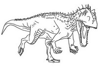 Tulostakaa värityskuvia Indominus Rex