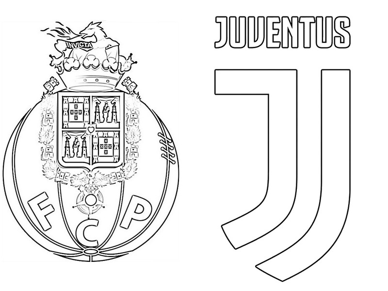 Disegno da colorare Round di 16 - Porto (POR) - Juventus (ITA)