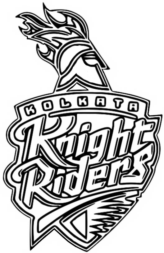 Coloring page Kolkata Knight Riders