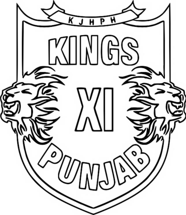 Desenho para colorir Kings XI Punjab