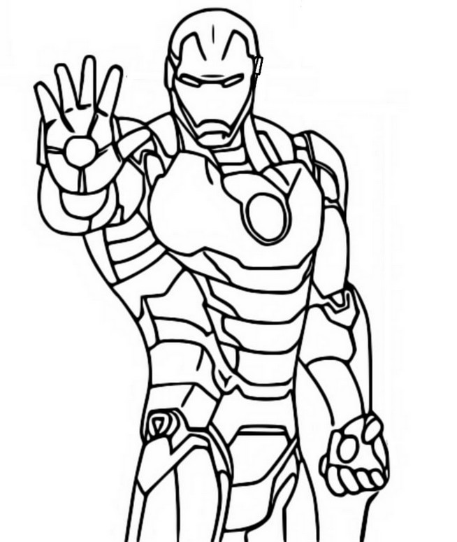 Desenho para colorir Iron Man