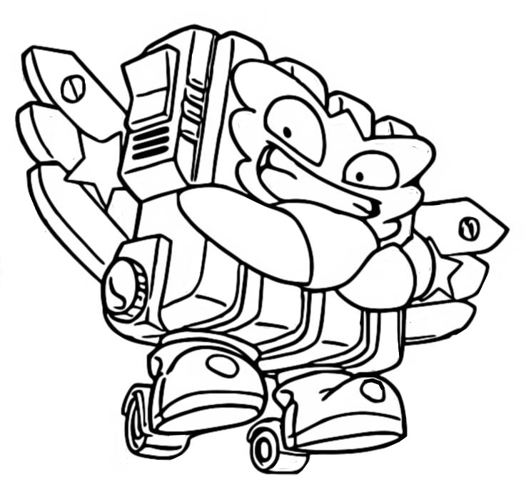 Coloring page Powerheat 335 Sky Runners
