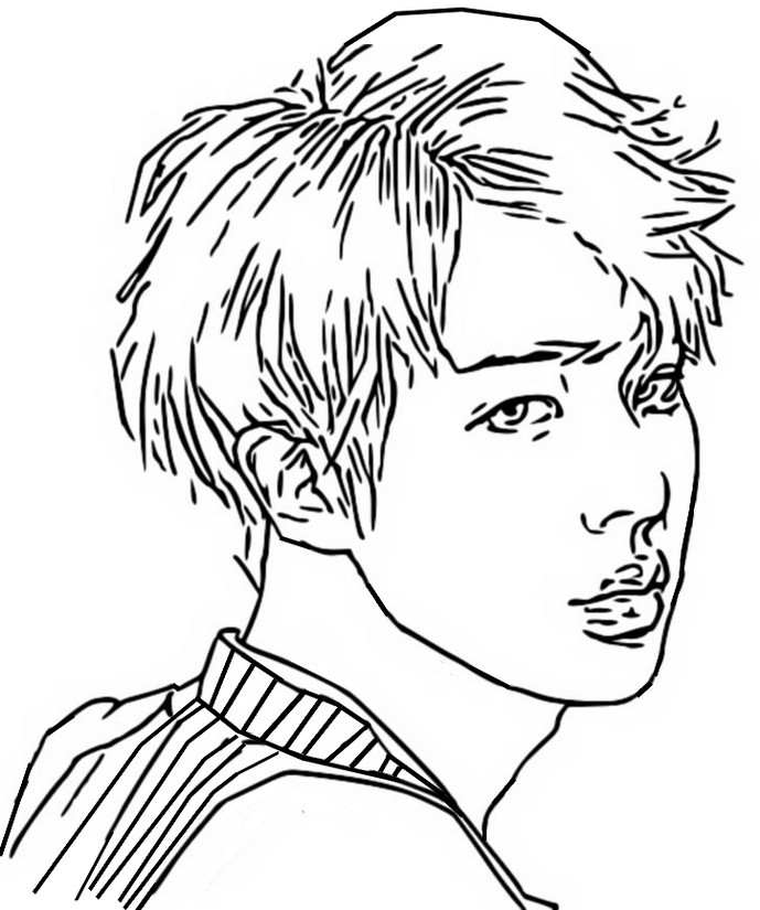Desenho para colorir Jin