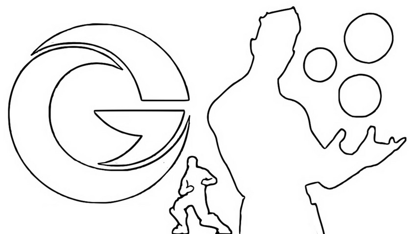 Coloring page Logo TheGrefg