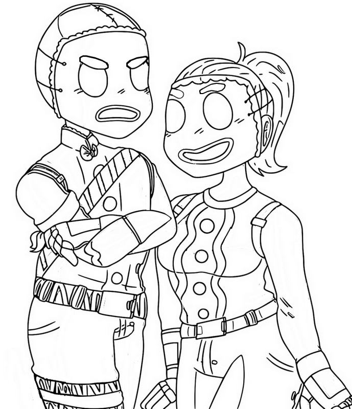 Dibujo para colorear Merry Marauder & Ginger Gunner