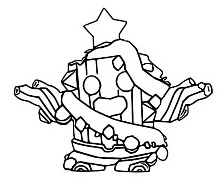 Coloring page 2021 - Logmas Spike