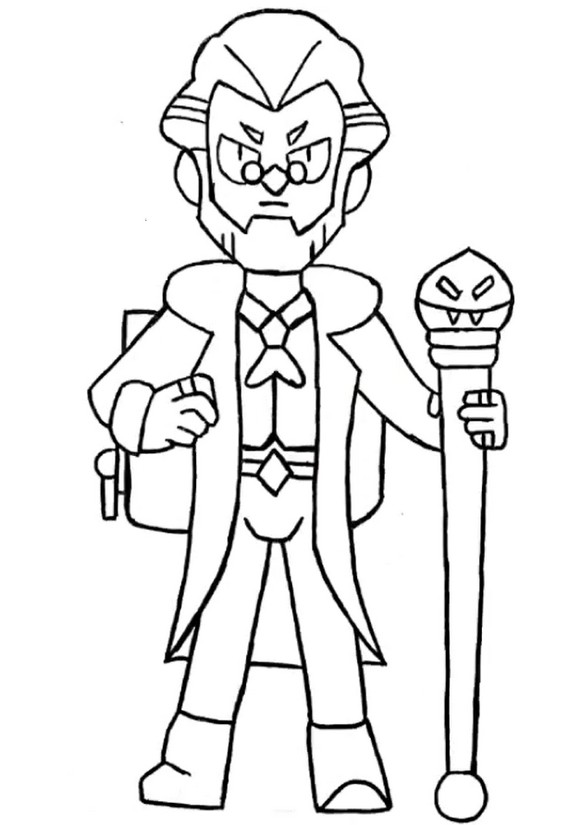 Coloring page Byron