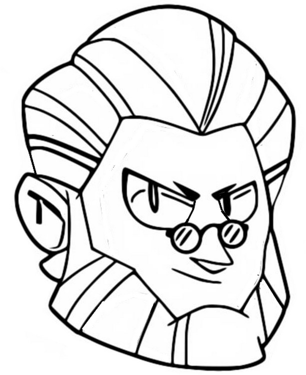 Coloring page Byron icon
