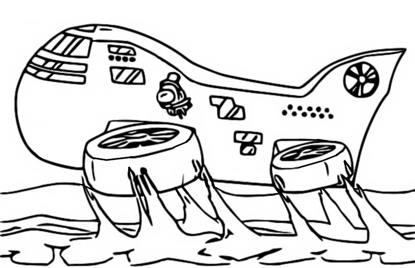 Desenho para colorir The Airship