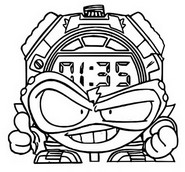 Coloring page Cyber Fighters 502 Kronotikus
